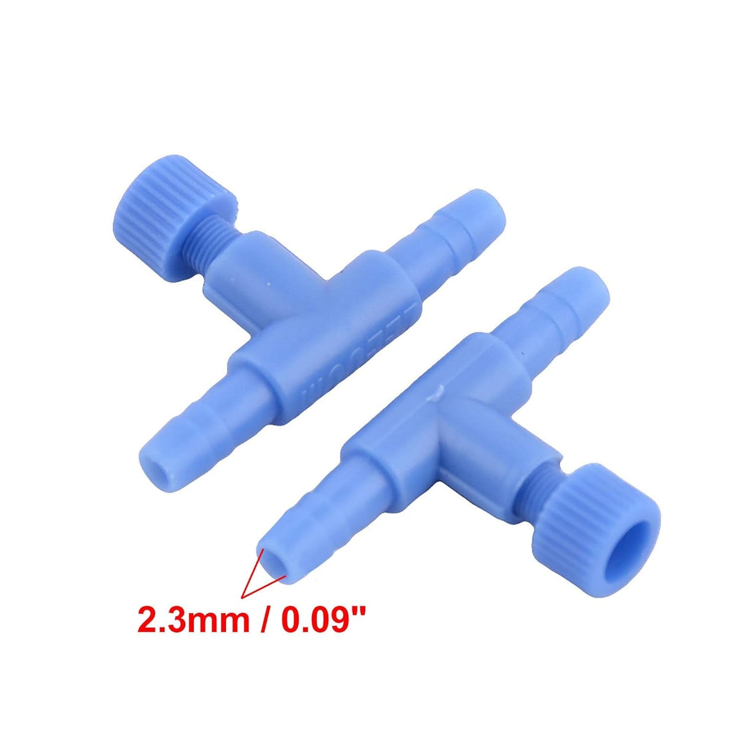 Maxxlite T Shaped Fish Tank Aquarium Air Line Tubing Control Valve Connector 4PCS