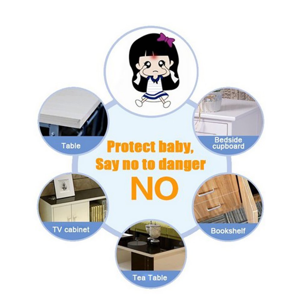 Maxxlite Baby Safety Table Edge Corner Cushion Guard Strip Bumper Protector Beige