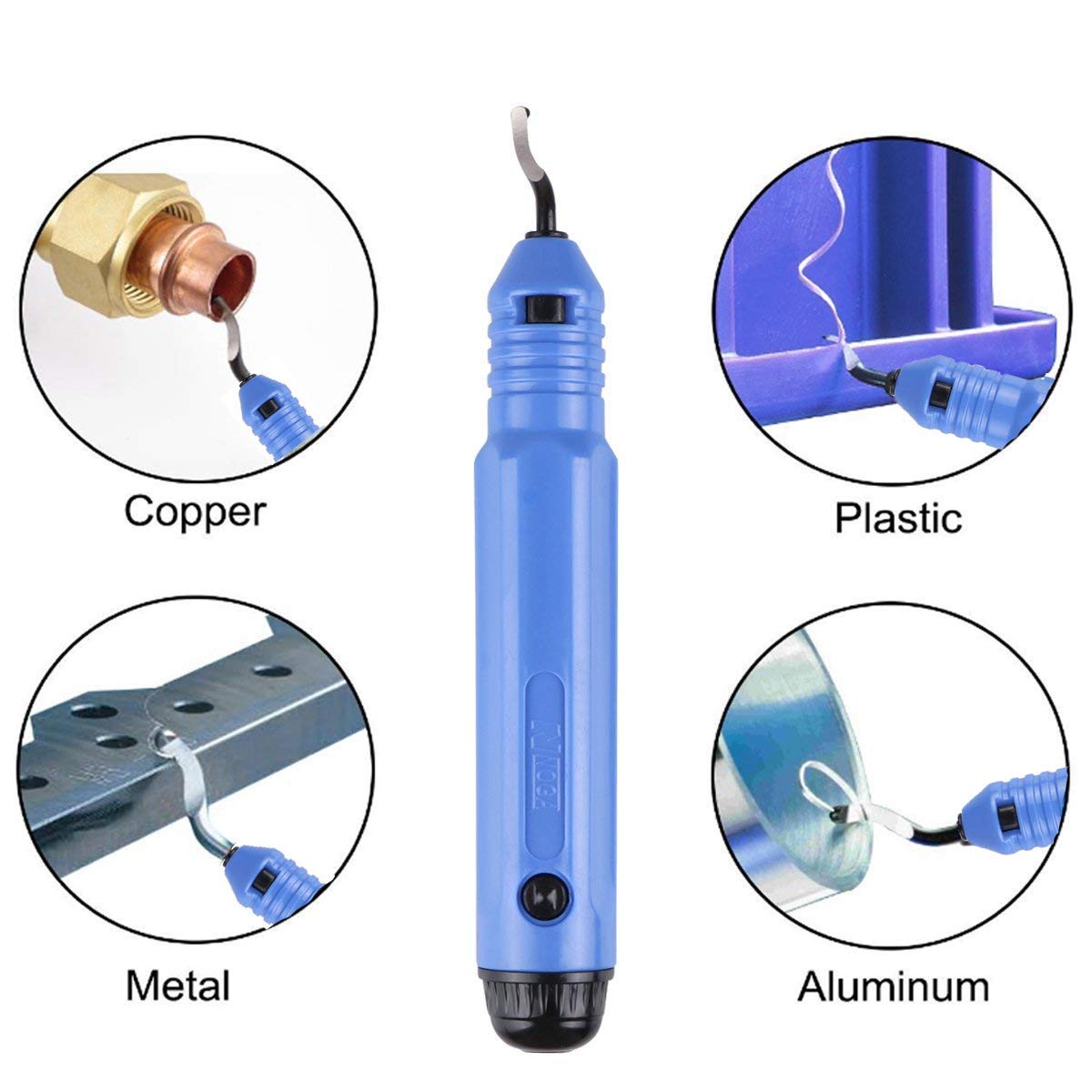 Maxxlite 1pcs NB1100 Burr Handle With 10pcs HSS BS1010 Blades Deburring Tools Set