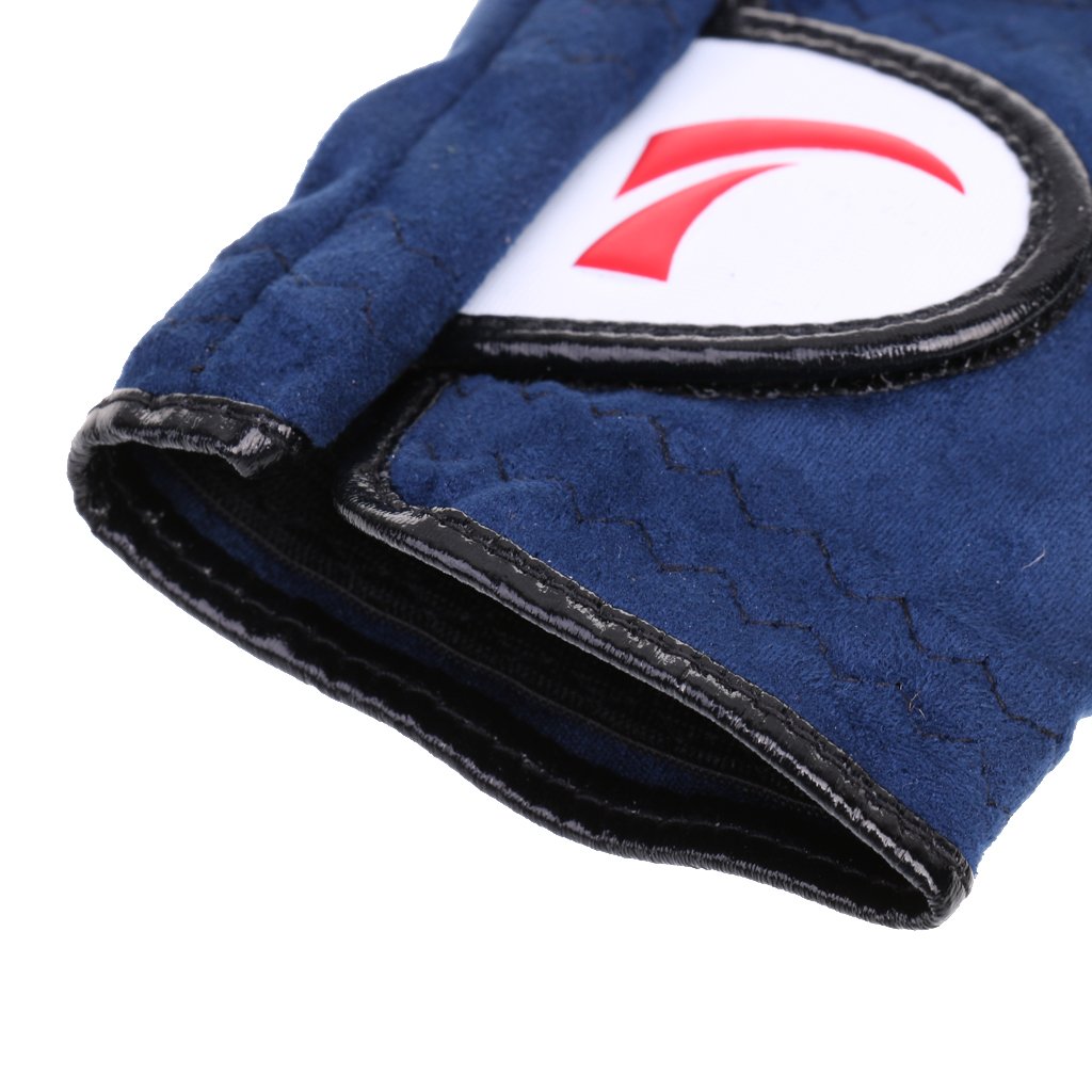 Maxxlite Men's Blue Soft Golf Glove Breathable Full Finger Mitten for Left Hand Size XS/S/M/L/XL - XL