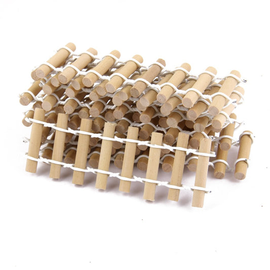 Maxxlite 10x miniature dollhouse fairy garden resin landscape fence decor wood