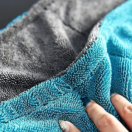 Maxxlite Microfiber Cloth for Car PureMagic 1100 GSM Twisted Loop Super Absorbent Towel Plush Pile and Lint Free Cloth for Drying and Detailing Edgeless Design Pack of 1