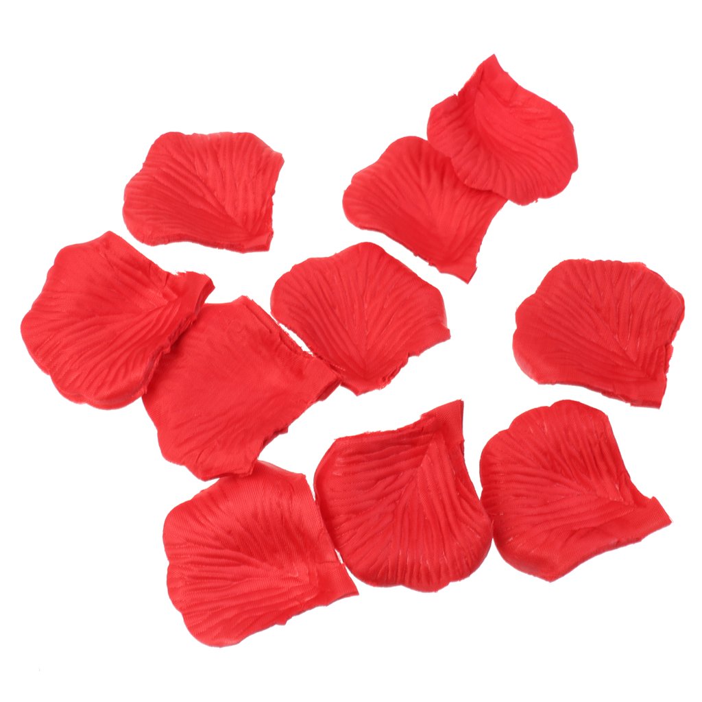 Maxxlite Fabric Rose Petals Flower Favors For Wedding Party Decoration (Red, 4.9 x 4.9cm) 300Pcs