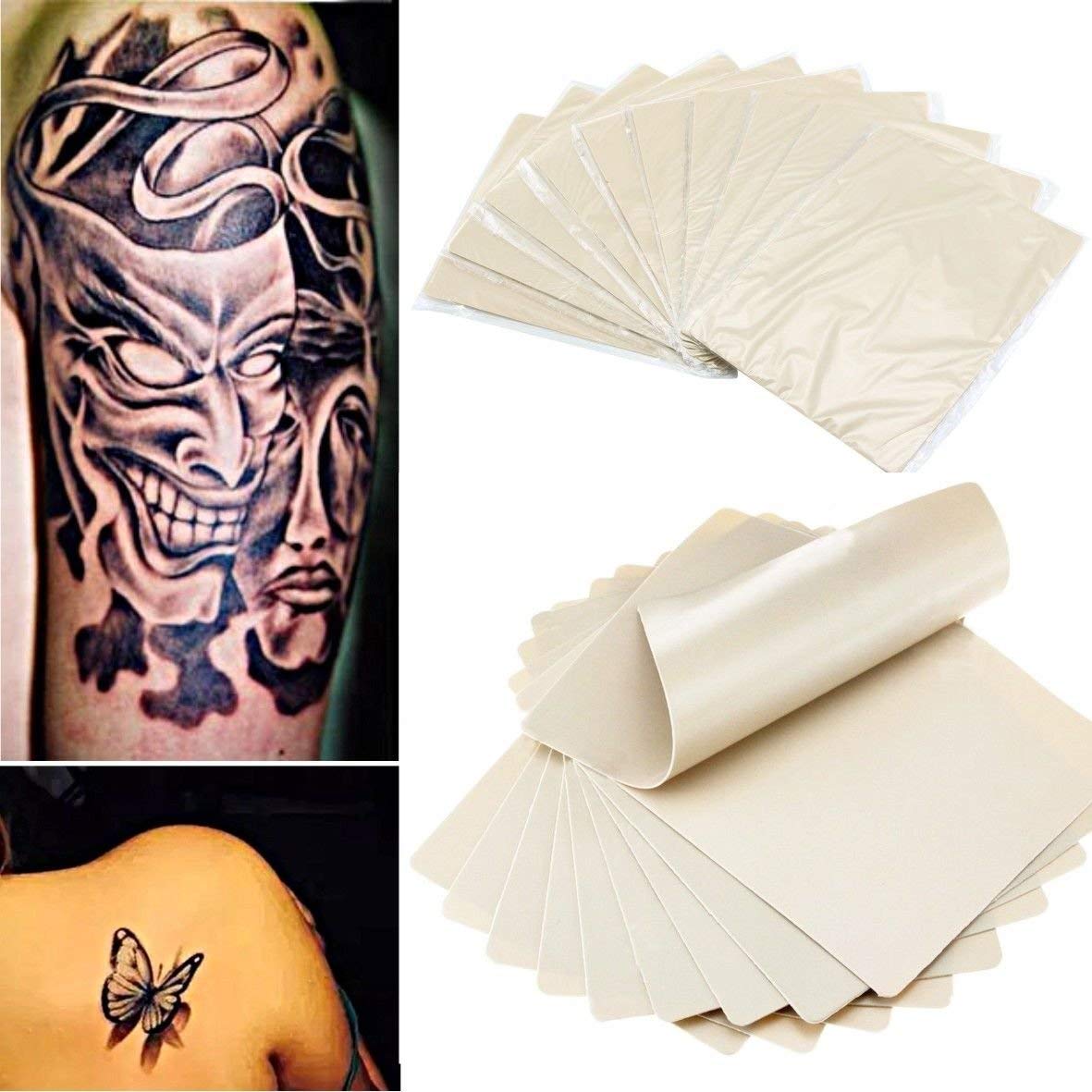 Maxxlite 10 Sheets BoChang 8x6" Double Side Tattoo Skin Microblading for Tattoo Supplies, Tattoo Kits, Tattoo Ink Including Beginners and Experienced Artists