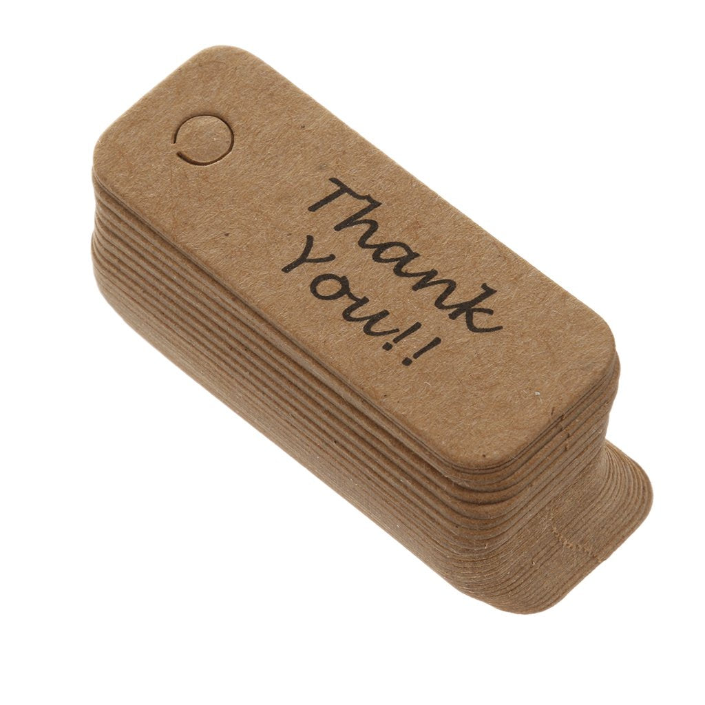 Maxxlite Paper Gift Tags Labels Hanging Cards (Pack of 100)