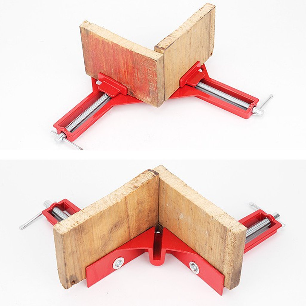 Maxxlite Set of 2Pcs 90 Degree Multifunction Right Angle Clip Picture Frame Corner Clamp Mitre Clamps Corner Holder Woodworking Hand Tool 90 Degree Right Angle Miter Corner Clamp