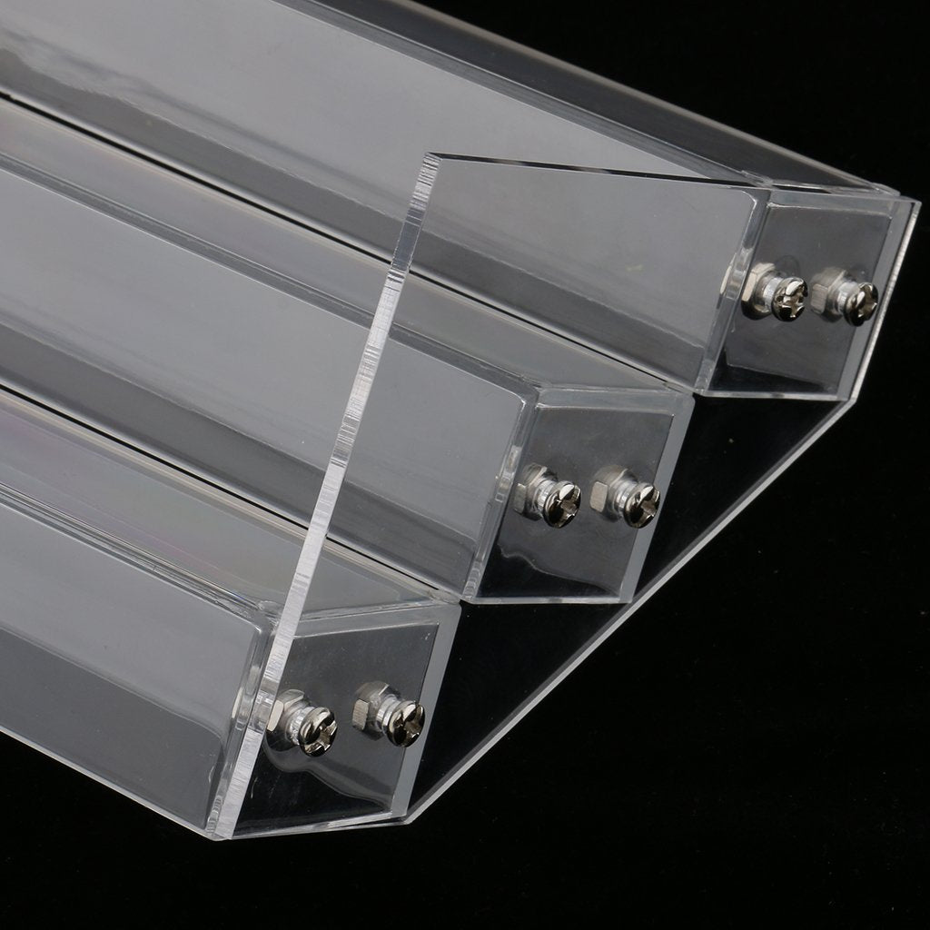 Maxxlite Beauty 3 Tiers 4 Tiers Nail Polish Table Organizer Rack Clear Acrylic Nail Polish Storage Display Holder Stand-4 Styles Available -3 Tiers-hold 30 bottles
