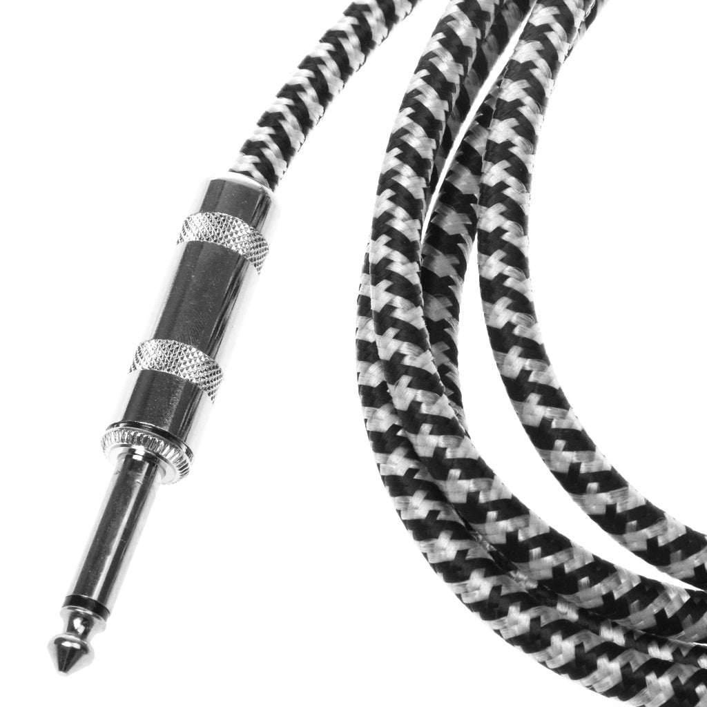 Maxxlite Low Noise Electric Guitar&Bass Instrument Cable Cord-Braided 10 ft