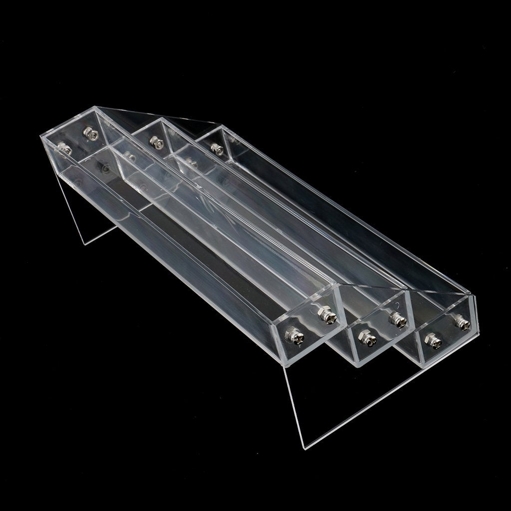 Maxxlite Beauty 3 Tiers 4 Tiers Nail Polish Table Organizer Rack Clear Acrylic Nail Polish Storage Display Holder Stand-4 Styles Available -3 Tiers-hold 30 bottles