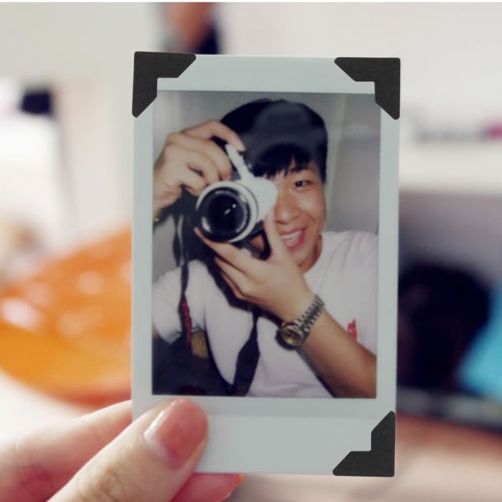 Maxxlite Imported 5 Sheet DIY Photo Album Scrapbook Corner Sticker Black