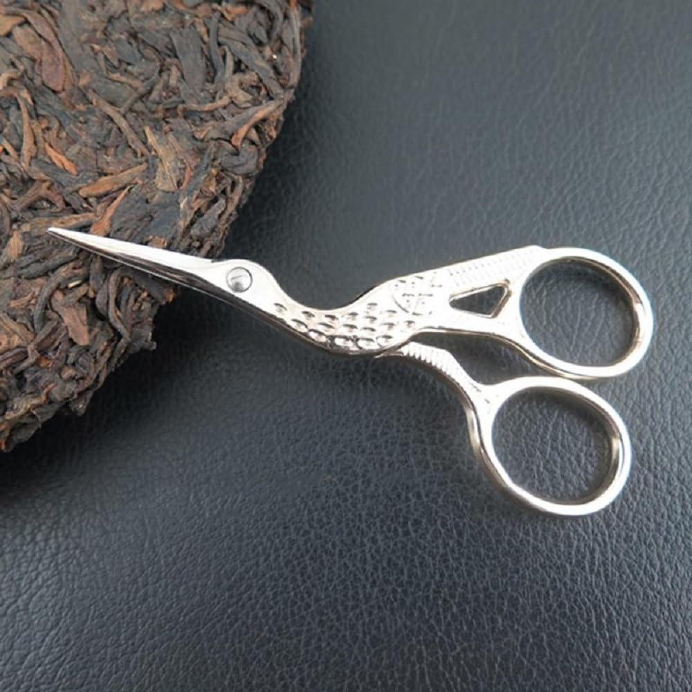 Maxxlite Retro Gold Plated Crane Sewing Tailoring Scissors 9cm