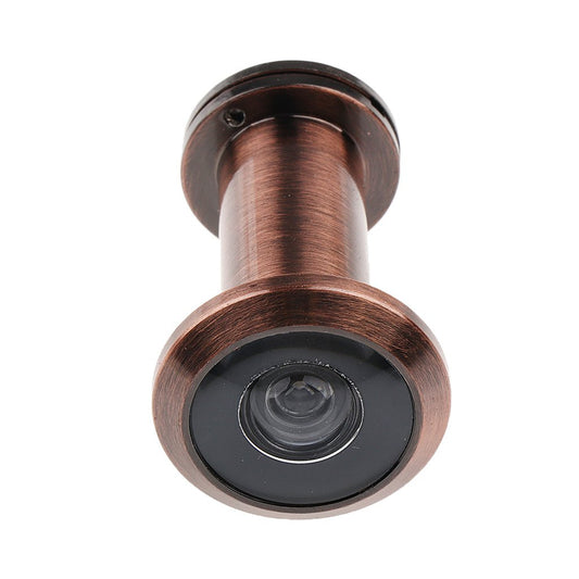 Maxxlite Adjustable 200 Degrees Wide Angle Peep Sight Hole Home Security Door Viewer (Copper)