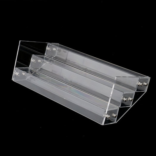 Maxxlite Beauty 3 Tiers 4 Tiers Nail Polish Table Organizer Rack Clear Acrylic Nail Polish Storage Display Holder Stand-4 Styles Available -3 Tiers-hold 30 bottles
