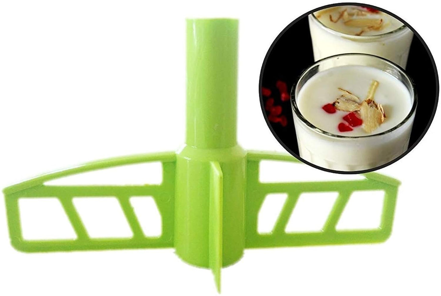 Maxxlite Industries Plastic 10 in 1 Dough/Atta Maker Vegetable Cutter Beater/Churner,Grater, Slicer, Dicer (Green)