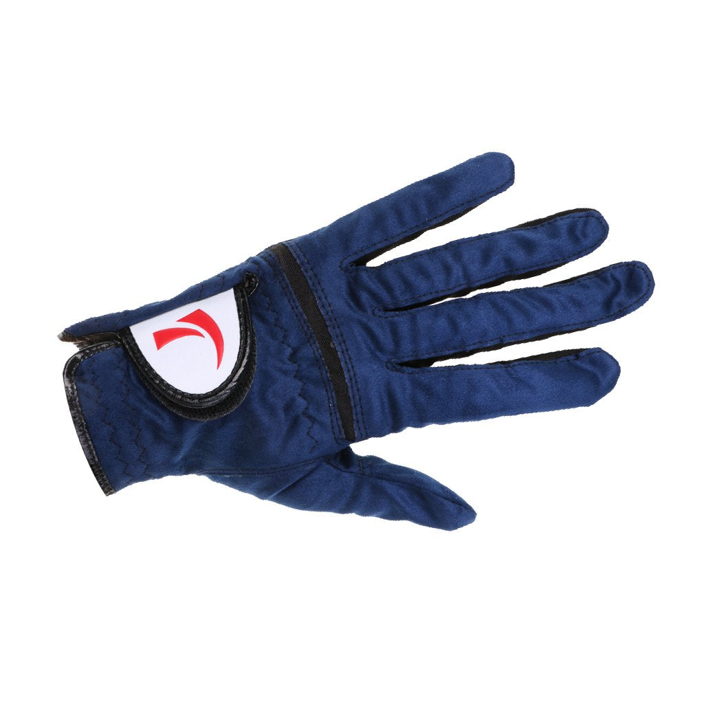 Maxxlite Men's Blue Soft Golf Glove Breathable Full Finger Mitten for Left Hand Size XS/S/M/L/XL - XL