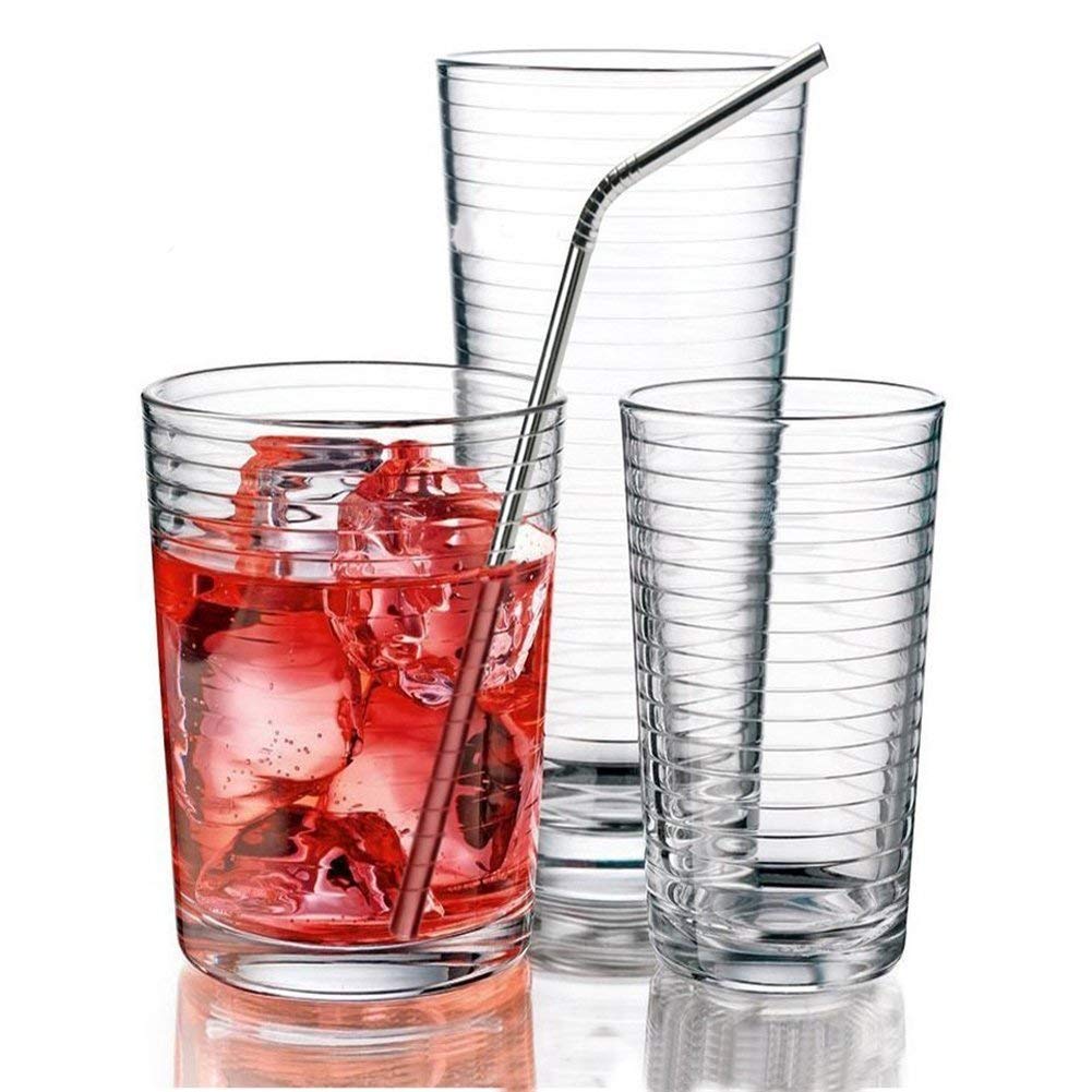 Maxxlite Stainless Steel Straws for Drinking with Brushes (3 Bent + 3 Straight + 2 Brushes)