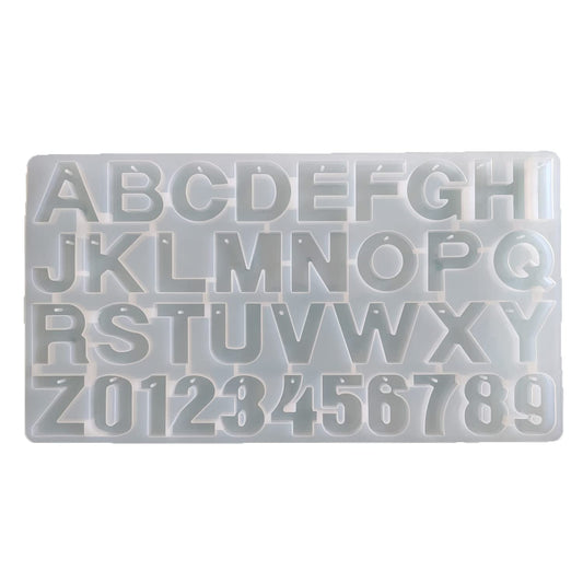 Maxxlite Alphabet Shape Resin Art Mold Creative DIY Multipurpose A to Z and Numerics Keychains Pendant Art and Craft Making Kit Silicone Epoxy Resin Art Mould (A33)