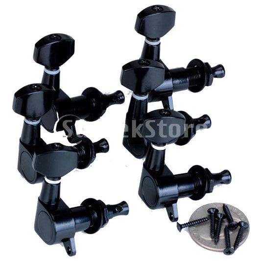 Maxxlite 6pcs Sealed Guitar String Tuning Pegs Tuners Machine Heads 6R