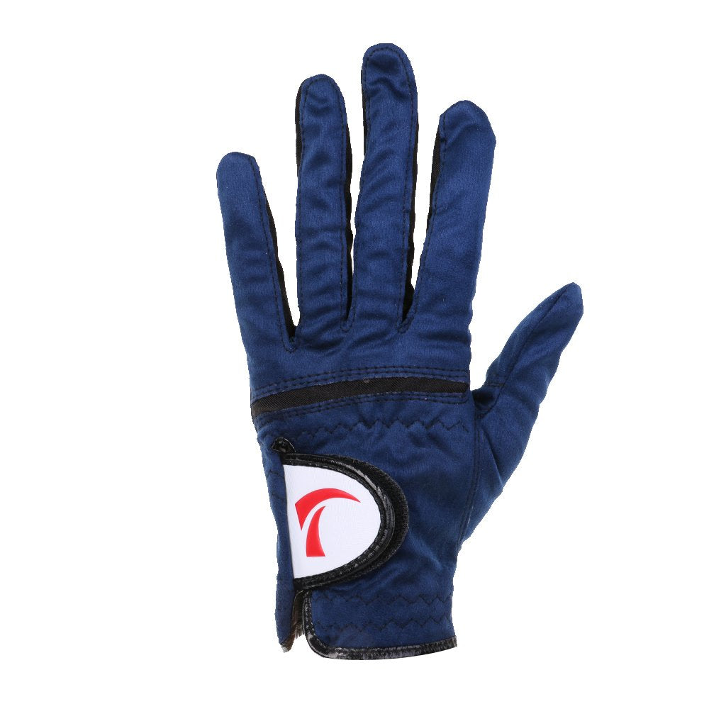 Maxxlite Men's Blue Soft Golf Glove Breathable Full Finger Mitten for Left Hand Size XS/S/M/L/XL - XL