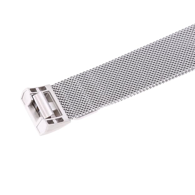 Maxxlite Fitbit Charge 2 Wrist Strap,Stainless Steel Metal Mesh Writband Watchband with Unique Magnet Clasp - Silver