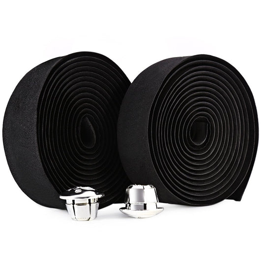 Maxxlite 2pcs Cycling Road Bike Cycle Cork Handlebar Handle Bar Ribbon Tape Wrap + 2 Bar Plug