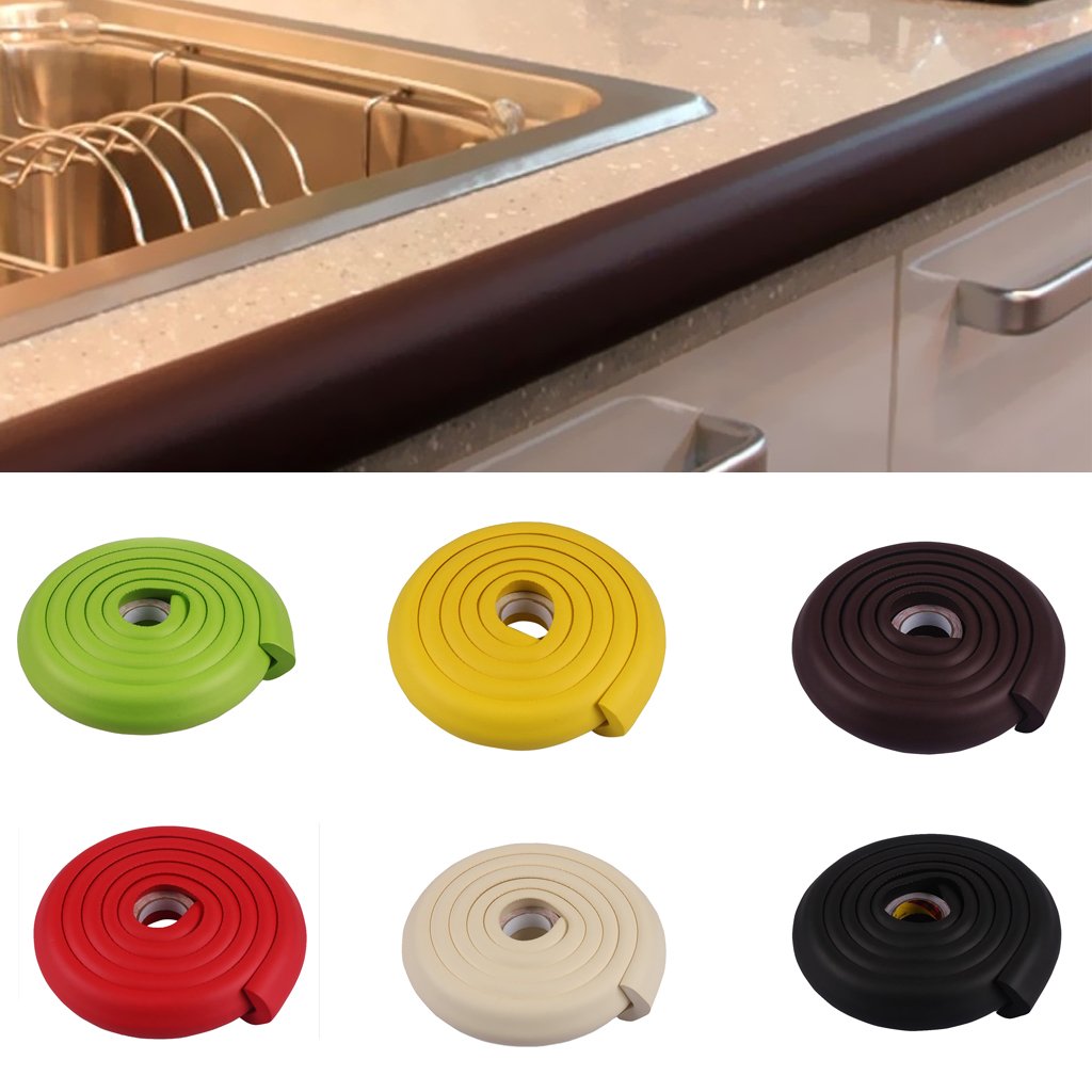 Maxxlite Baby Safety Table Edge Corner Cushion Guard Strip Bumper Protector Beige