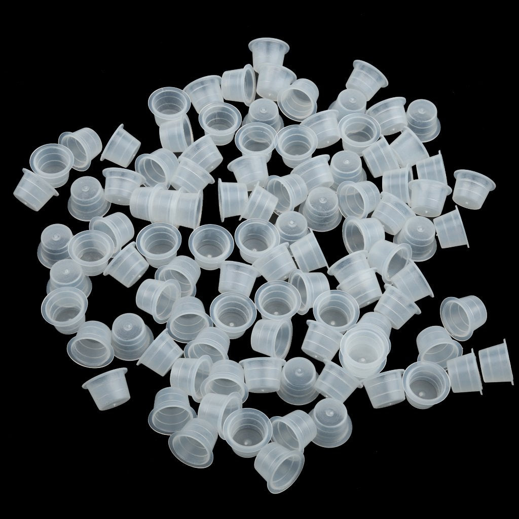 Maxxlite 100Pcs Clearn Plastic Grommets Nipples Tattoo Machine Gun Needles Supplies
