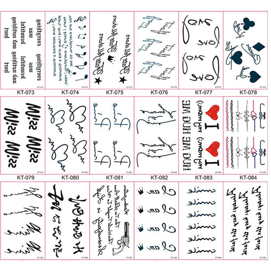 Maxxlite 30x Waterproof Cartoon Temporary Body Tattoos Stickers for Children Set