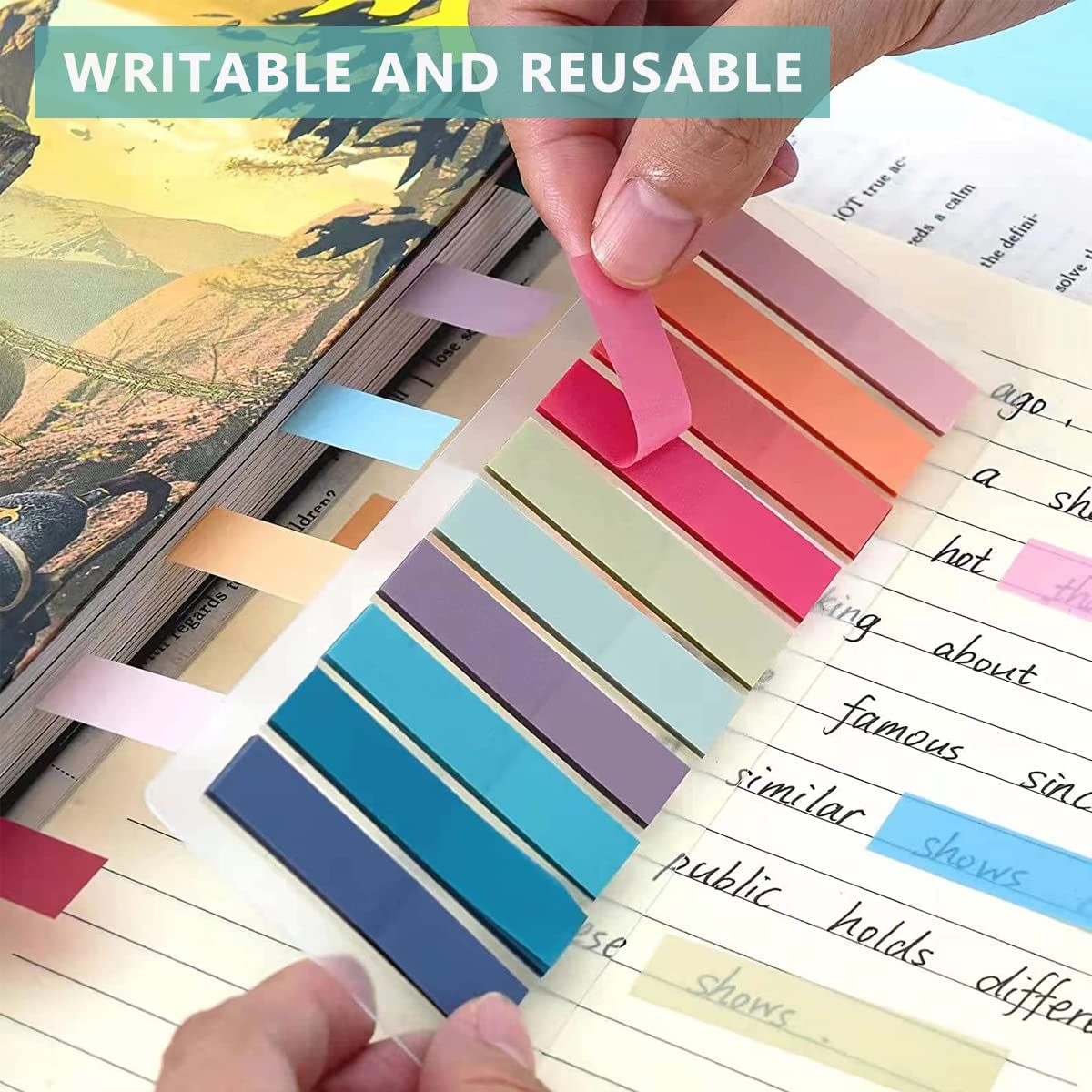 Maxxlite Sticky Tabs 60 Colors Morandi Sticky 1200pcs Index Tabs Sticky Notes