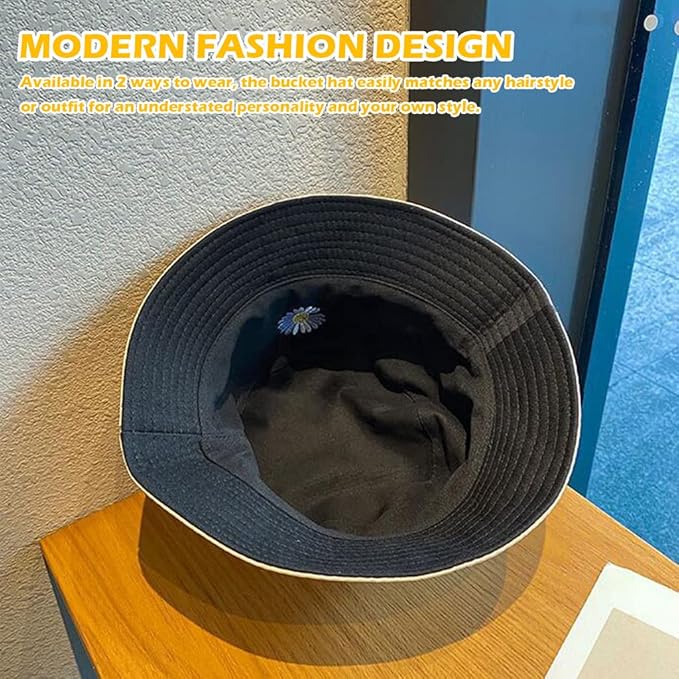 Maxxlite Women Bucket Hat Foldable Cotton Sun Beach Hat Fisherman Hat Casual Outdoor Cap Lovely Bomber Hats For Women Men Boy Girl, Multi-Colour, Free Size