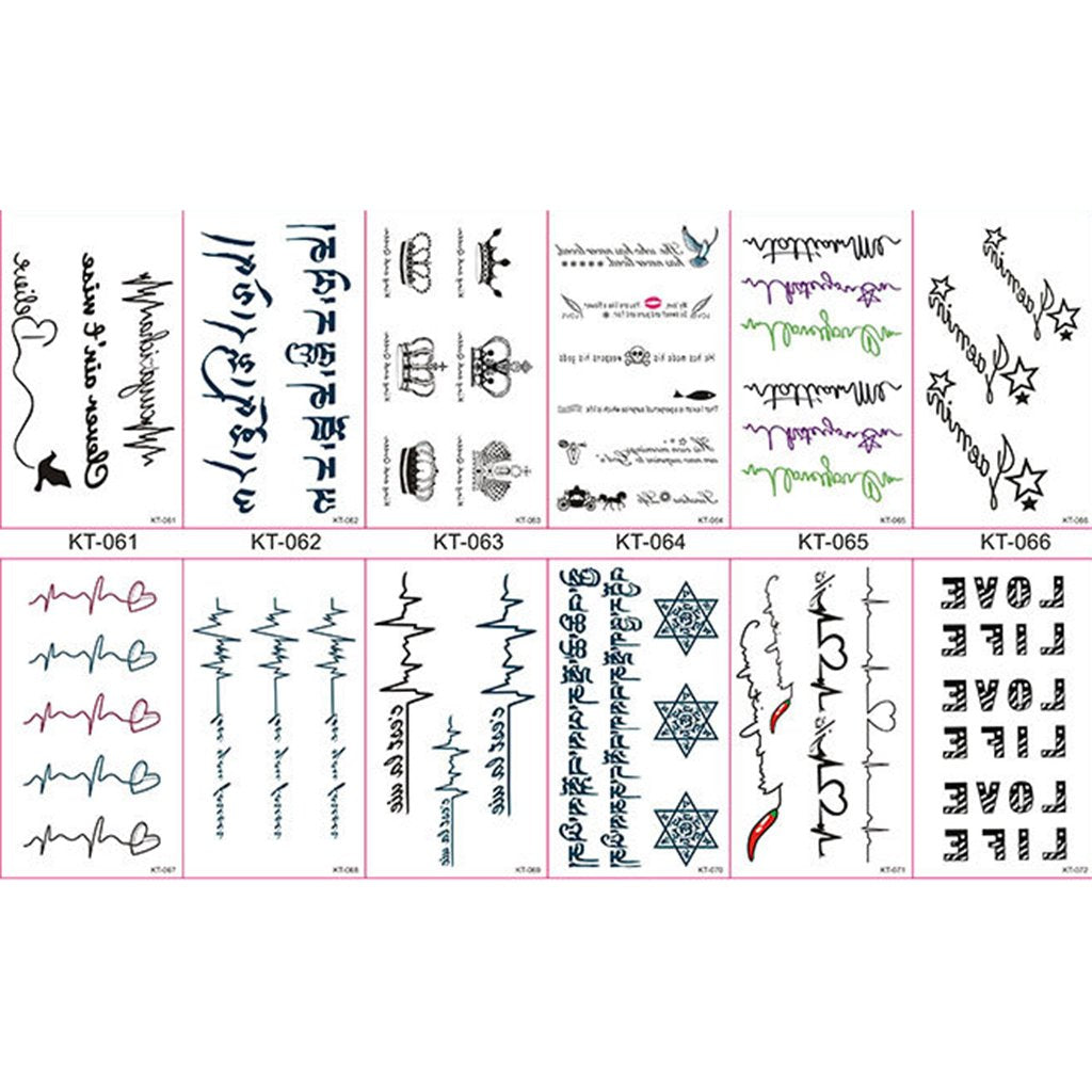 Maxxlite 30x Waterproof Cartoon Temporary Body Tattoos Stickers for Children Set