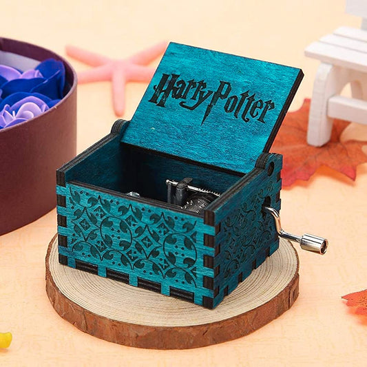 Maxxlite Potter Music Box Wooden Classic Music Box With Hand Crank Diwali Gifts For Family