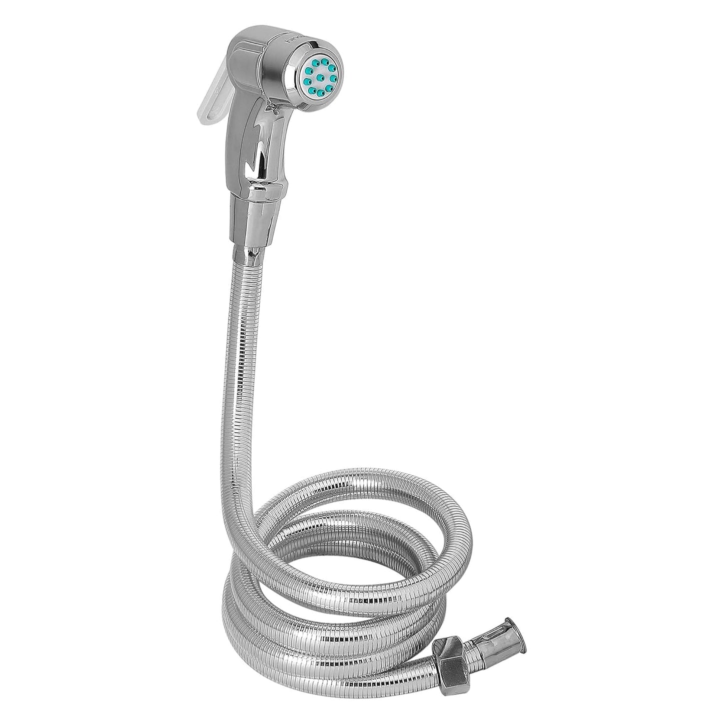 Maxxlite Plastic Health Faucet with PVC Flexible Tube and Wall Hook, Jet Spray for Toilet