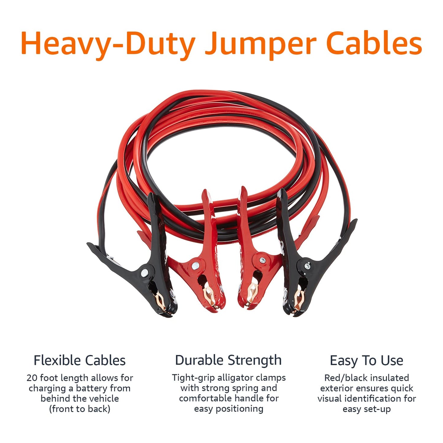 Maxxlite Jumper Cable 10 Gauge, 12 Feet