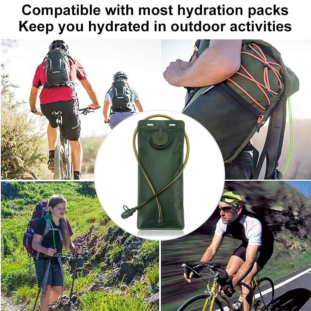 Maxxlite Anti-Bacteria Material Hydration Upgraded Leak Proof Water Reservoir Hydrating Bladder for Hiking Cycling, Running