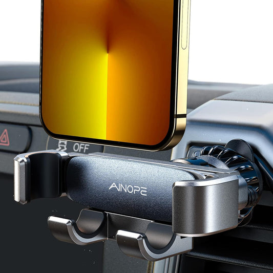 Maxxlite Gravity Phone Holder for Car, Air Vent Phone Holder with Hook Like Clips Hand Free Automatic Car Phone Mount Auto-Clamping Cell Phone Car Mount for All Smartphone
