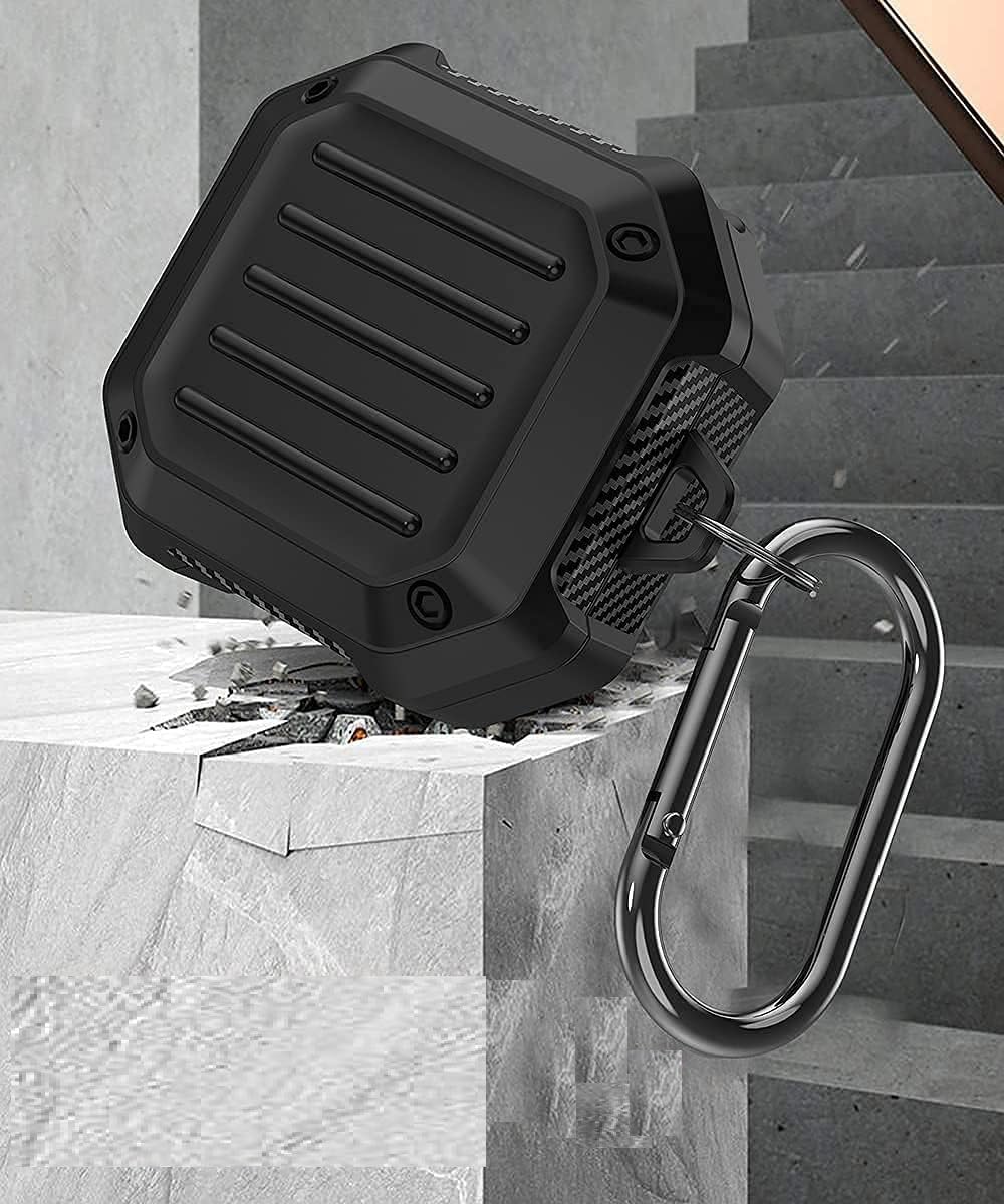 Maxxlite Black Rugged Armor Cover Case for Samsung Galaxy Buds Pro(2021),Galaxy Buds 2,Galaxy Buds Live (2020)-Oil-Resistant, Abrasion-Resistant, Shock-Resistant (Without Earbud, 2 Pieces Design)