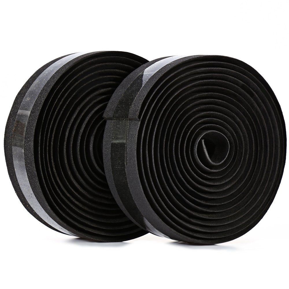 Maxxlite 2pcs Cycling Road Bike Cycle Cork Handlebar Handle Bar Ribbon Tape Wrap + 2 Bar Plug