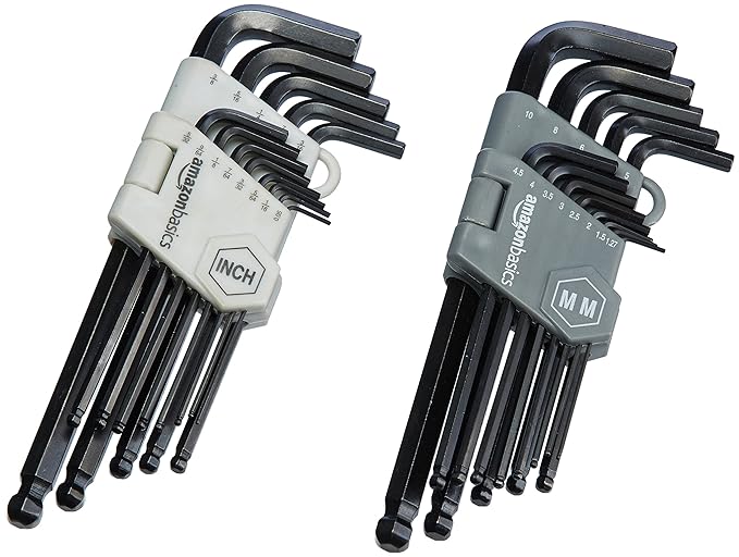 Maxxlite Hex Key Allen Wrench Set with Ball End - Set of 26