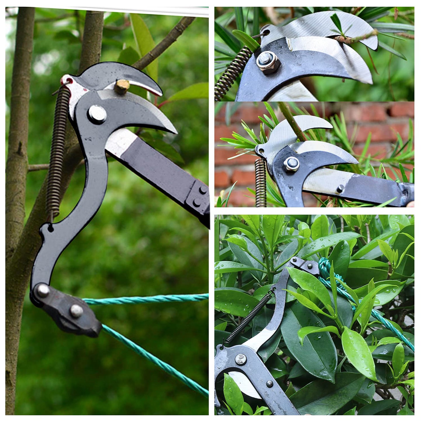 Maxxlite Garden Pruning Shears Flexible Branch Cutter Steel Blade Hand Pruner