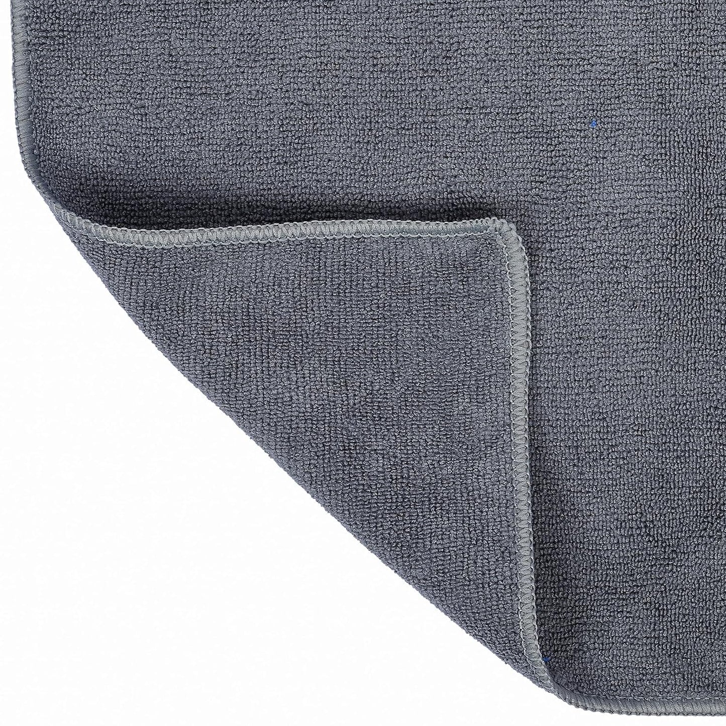 Maxxlite Microfiber Cloth - 4 pcs - 40x40 cms - 340 GSM Grey- Thick Lint & Streak-Free Multipurpose Cloths - Automotive Microfibre Towels for Car Bike Cleaning Polishing Washing & Detailing